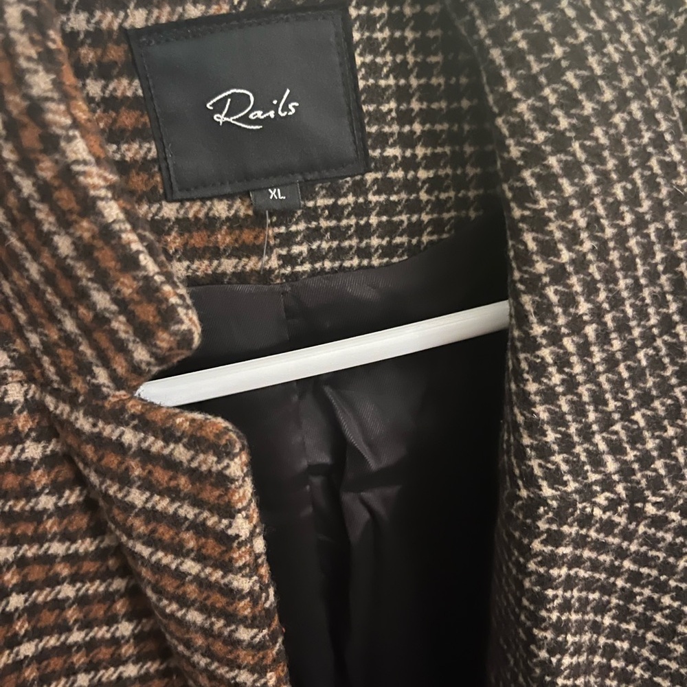 Rails Brown and Black Blazer with Houndstooth Pattern - Picture 9 of 9